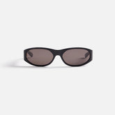 Flatlist Eddie Kyu Sunglasses - Solid Black / Solid Black Lens