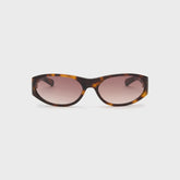 Flatlist Eddie Kyu Sunglasses - Dark Tortoise / Brown Gradient Lens