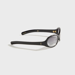 Flatlist Opel Sunglasses - Solid Black / Solid Black Lens