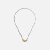 Tom Wood Dean Chain Duo 18 - Silver / Gold