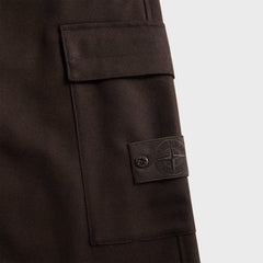 Stone Island Ghost Flannel Trousers - Dark Brown