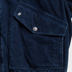 Stone Island Denim Research Corduroy Bomber Jacket - Indigo