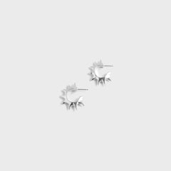 Faris Spina Hoops - Silver