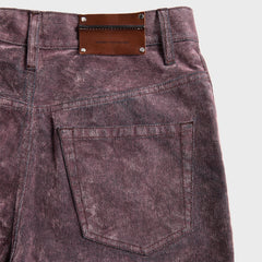 Dries Van Noten Flocked Rinse Wash Pant - Lilac