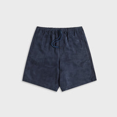 Dries Van Noten Sand Washed Cupro Short - Navy