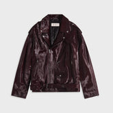 Dries Van Noten Pony Leather Jacket - Burgundy