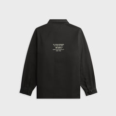 WTAPS CBW Cotton Twill Long Sleeve Shirt - Black