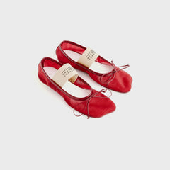MM6 Maison Margiela Anatomic Numeric Ballerina - Bordeaux