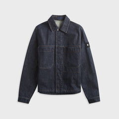 Stone Island Denim Research Rinsed Coach Jacket - Blue Rinse