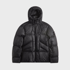 Stone Island Nylon Tela Hand Sprayed Reflective Jacket - Black