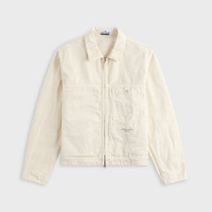 Stone Island Marina Slub Cotton Batavia Coach Jacket - Ivory