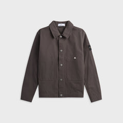 Stone Island Cotton Canvas Coach Jacket - Charcoal Grey