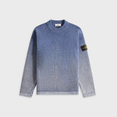 Stone Island Cotton Chenille Degradé Sweater - Dark Blue