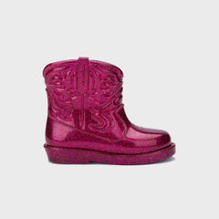 Melissa Mini Texas Boot Glitter - Pink