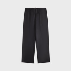 Auralee Light Melton One-Tuck Slacks - Dark Charcoal