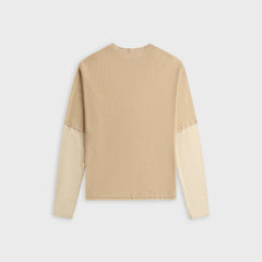 Adrian Cashmere Kai Double Layer top - Cream
