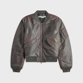 Acne Studios Washed Bomber Jacket - Stone Grey