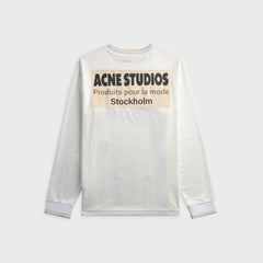 Acne Studios Logo Sports Jersey Top - White