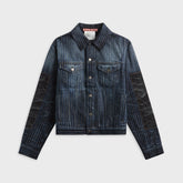 Acne Studios Patchwork Denim Jacket - Blue / Black