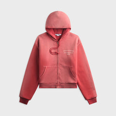 Acne Studios Sprayed Zip Hoodie - Red