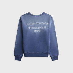 Acne Studios Sprayed Logo Sweatshirt - Navy