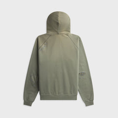 Acne Studios Mended Fleece Hoodie - Slate Grey