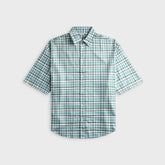Acne Studios Checked Flannel Shirt - Turquoise / Blue / White