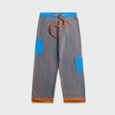 Adrian Cashmere Court Ribbed Track Pant - Orange