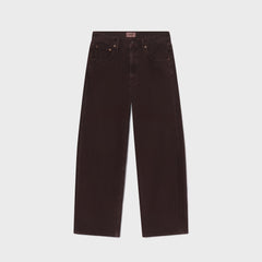 Agolde Ren High Rise Wide Leg Ankle Jean - Sloe Berry