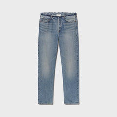 Agolde Frayed Waist Low Rise Ankle Slim Jeans - Rhythmic