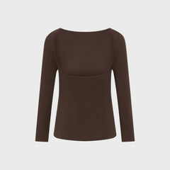 St. Agni Soft Jersey Ballerina Top - Liquer