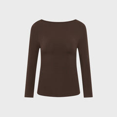 St. Agni Soft Jersey Ballerina Top - Liquer