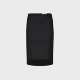 St. Agni Silk Glass Bead Skirt - Black