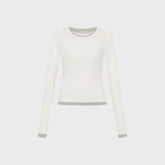 St. Agni Organic Cotton Layered Long Sleeve Top - White