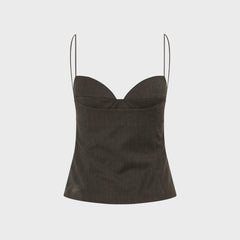 St. Agni Wool Cami Top - Mulch