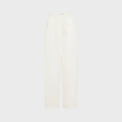 St. Agni Relaxed Pleat Pant - Off White
