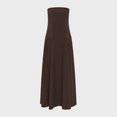 St. Agni Structured Cotton Dress - Champagne