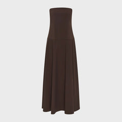 St. Agni Structured Cotton Dress - Champagne