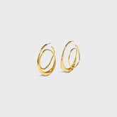Alexis Bittar Molten Gold Spiral Hoop Earrings - Gold