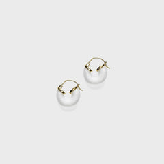 Anni Lu Petit Swell Hoop - White