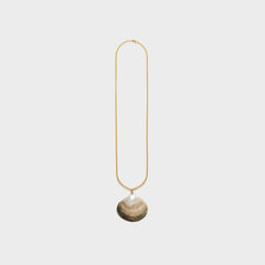 Anni Lu Golden Shell Necklace - White / Multi