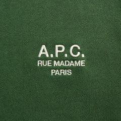 A.P.C. Standard Rue Madame Tee - Vert Fonce / Blanc
