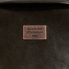 Acne Studios Leather Bomber Jacket - Vintage Green