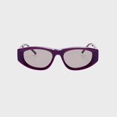 The Attico Maya Sunglasses - Mauve / Silver