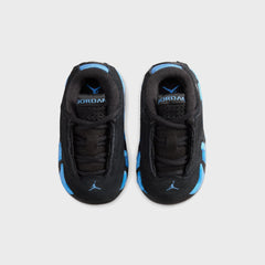 Jordan TD Jordan 14 Retro - Black / White / University Blue / Metallic Silver