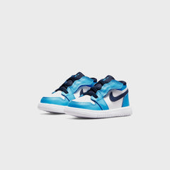 Jordan TD Jordan 1 Low Alt - White / Obsidian / Dark Powder Blue