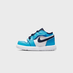 Jordan TD Jordan 1 Low Alt - White / Obsidian / Dark Powder Blue