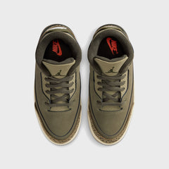 Jordan PS Air Jordan 3 Retro - Medium Olive / Sequoia / Neutral Olive / Sail / Total Crimson