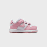 Nike TD Dunk Low - White / Med Soft Pink / White