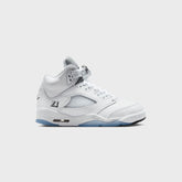 Jordan GS Air Jordan 5 Retro OG - White / Metallic Silver / Black